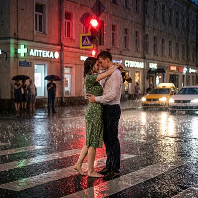 Танец под дождём Москва